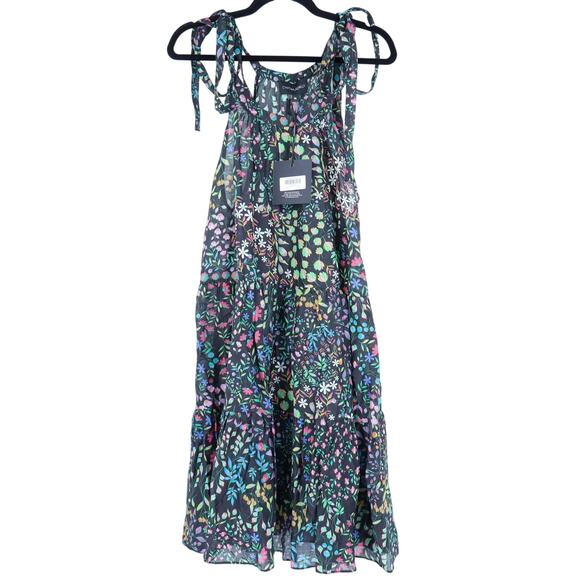 Cynthia Rowley Dresses & Skirts - CYNTHIA ROWLEY Layla Floral Halter Dress Black NWT Knee Length Women's M